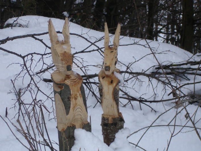 Hasenskulptur von Kurt Vogt, Bretzwil